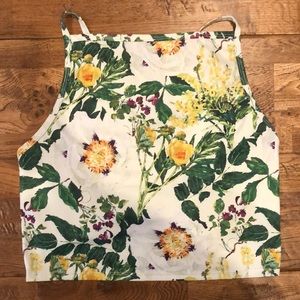 Kortni Jeane Whimsical Floral High Neck Top